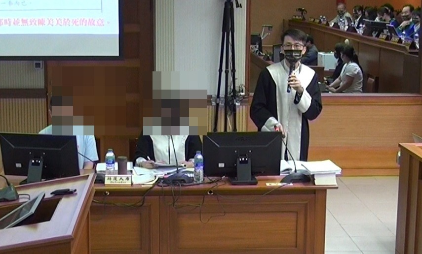 游敏傑律師於模擬法庭發言